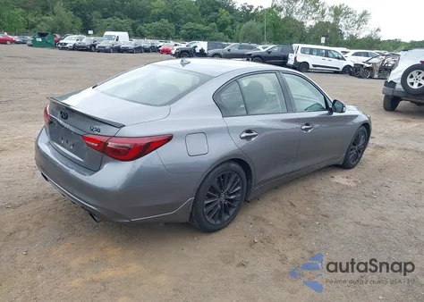 2018 Infiniti Q50 3.0T Luxe z USA, uszkodzony, nr VIN JN1EV7AR0JM434056